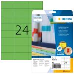 HERMA Farbige Etiketten A4 70x37 mm grün Papier matt...