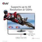 CLUB3D Ultra High Speed HDMI 4K120Hz, 8K60Hz Certified Cable 48Gbps M/M 1.5 m/4.92 ft