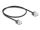 DeLOCK RJ45 Netzwerkkabel Cat.6 UTP Ultra Slim 0,5 m schwarz mit kurzen Steckern
