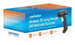 Manhattan 154185 Barcodeleser Tragbares Barcodelesegerät 1D/2D LED Schwarz