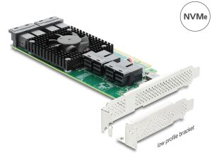 DeLOCK PCI Express x16 Karte zu 8 x intern SFF-8643 NVMe - Low Profile Formfaktor