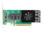 DeLOCK PCI Express x16 Karte zu 8 x intern SFF-8643 NVMe - Low Profile Formfaktor