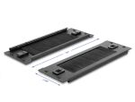 DELOCK 10" Kabelmanagement Bürstenleiste 2 HE schwarz