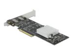DeLOCK PCI Express x8 Karte zu 2 x extern SuperSpeed USB 20 Gbps (USB 3.2 Gen 2x2) USB Type-C Buchse - Low Profile Formfaktor