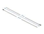 DELOCK Edelstahlkabelbinder L 350 x B 4,6 mm 20 Stück