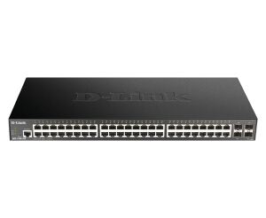 D-Link DGS-1250-52X Managed L3 Gigabit Ethernet (10/100/1000) Schwarz