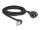 DeLOCK Netzwerk Verlängerungskabel S/FTP Stecker RJ45 Stecker 90° gewinkelt zu RJ45 Einbaubuchse Cat.6A 3 m schwarz