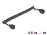 DELOCK RJ45 Spiralkabel Bu > Bu Cat.5e UTP 0,5m - 1m...