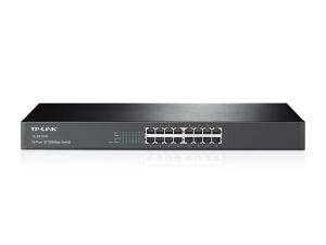 TP-Link TL-SF1016 Netzwerk-Switch Unmanaged Fast Ethernet (10/100) 1U Schwarz