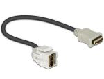 DELOCK Keystone HDMI A Buchse 250° mit Kabel