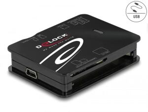 DELOCK USB 2.0 Card Reader für CF/SD/Micro SD/MS/xD/M2