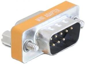 DeLOCK 65255 Kabeladapter 9-p Sub-D Silber, Gelb