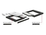 DELOCK Einbaurahmen 5,25" Slim für 2,5 SATA HDD 9,5mm