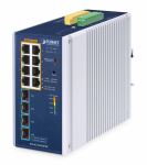 PLANET IP30 Industrial L2/L4 8-Port Managed L2/L4 Gigabit...
