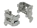 DeLOCK Schirmklemme für Hutschiene - Kabeldurchmesser 10 - 20 mm