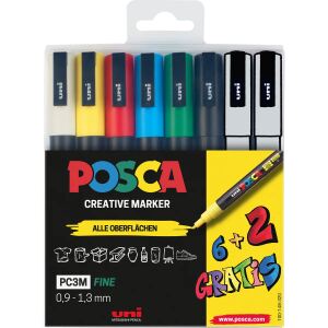POSCA Marker UNI PC-3M 62 Set