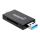Manhattan 102735 Kartenleser USB 3.2 Gen 1 (3.1 Gen 1) Type-A/Type-C Schwarz, Transparent