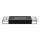 Manhattan 102735 Kartenleser USB 3.2 Gen 1 (3.1 Gen 1) Type-A/Type-C Schwarz, Transparent
