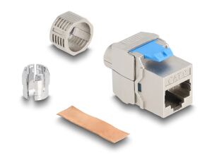 Delock Keystonemodul RJ45 Buchse zu LSA Cat.8.1 werkzeugfrei