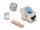 Delock Keystonemodul RJ45 Buchse zu LSA Cat.8.1 werkzeugfrei