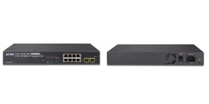 PLANET 8-Port 101001000T 802.3at PoE 2-Port 1001000X