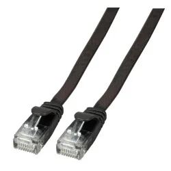 EFB Elektronik K8107SW.0,5 Netzwerkkabel Schwarz 0,5 m Cat6a U/UTP (UTP)