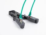 DeLOCK Crimpzange mit Abisolierer und Netzwerktester für 8P (RJ45), 6P (RJ12/11), 6P DEC oder 4P (RJ10) Stecker
