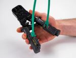 DeLOCK Crimpzange mit Abisolierer und Netzwerktester für 8P (RJ45), 6P (RJ12/11), 6P DEC oder 4P (RJ10) Stecker