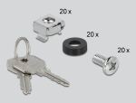 DELOCK 10" Netzwerkschrank mit Glastür 4 HE...