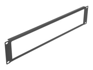 DELOCK 19" Netzwerkschrank Panel mit Öffnung 2 HE schwarz