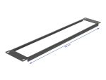 DELOCK 19" Netzwerkschrank Panel mit Öffnung 2 HE schwarz