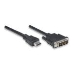 Techly ICOC-HDMI-D-018 Videokabel-Adapter 1,8 m DVI-D Schwarz