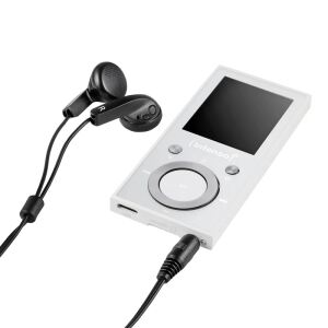 Intenso Video Scooter BT MP3-Player 64 GB – Bluetooth 5.0, 1,8" LCD Display, USB-C, microSD-Kartenleser, 18 Std. Akkulaufzeit, Musik- & Videoplayer, Weiß