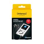 Intenso Video Scooter BT MP3-Player 64 GB – Bluetooth 5.0, 1,8" LCD Display, USB-C, microSD-Kartenleser, 18 Std. Akkulaufzeit, Musik- & Videoplayer, Weiß