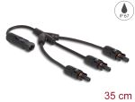 DELOCK DL4 Solar Splitter Kabel 1xStecker zu 3xBuchse 35cm