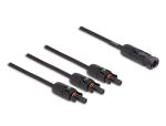 DELOCK DL4 Solar Splitter Kabel 1xStecker zu 3xBuchse 35cm