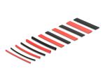 DELOCK Schrumpfschlauch Sortimentsbox schwarz/rot 196-teilig