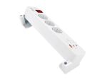 Equip 3-fach Steckdosenleiste mit Klemme und 3 x USB-Anschlüssen (2 x USB + 1 x USB), 2 m
