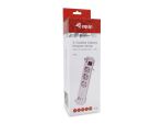 Equip 3-fach Steckdosenleiste mit Klemme und 3 x USB-Anschlüssen (2 x USB + 1 x USB), 2 m