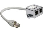 DeLOCK 65177 Kabeladapter RJ-45 2 x RJ-45 Grau