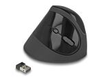 DELOCK Ergonomische USB Maus vertikal - kabellos schwarz