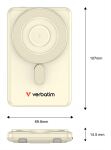 Verbatim 32253 Powerbank 5000 mAh Kabelloses Aufladen Gold