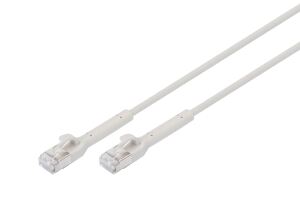 Digitus CAT 6A F-FTP abwinkelbares Patchkabel, Kupfer, 2 m, grau