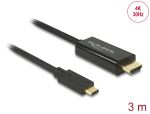 DELOCK USB Kabel C -> HDMI-A 4K 30Hz St/St 3.00m sw