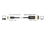 DELOCK USB Kabel C -> HDMI-A 4K 30Hz St/St 3.00m sw