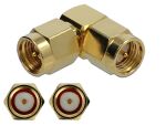 DELOCK Adapter SMA Stecker zu SMA Stecker 90° 10 GHz