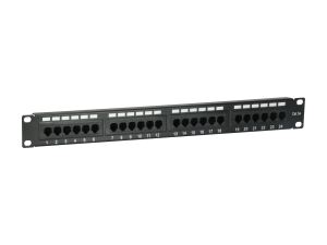 Equip 24-Port Cat.5e Ungeschirmtes Patch Panel, Schwarz