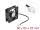 DELOCK Axiallüfter 12 V DC, 80 x 80 x 25 mm schwarz