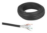 DeLOCK 80597 Netzwerkkabel Schwarz 50 m Cat6a U/FTP (STP)