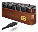 Sharkoon 100068081 Tastatur Haus USB QWERTZ Deutsch Schwarz, Holz